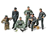Tamiya 300035201 - Set Statuette Soldati Tedeschi della seconda Guerra Mondiale, Scala: 1:35, 6 pz.