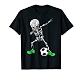Tamponare lo scheletro del calcio Halloween Maglietta