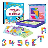 Tangram Puzzle, Magnetico Geometrico Viaggio Road Trip Games, Pattern Blocks Giocattoli Educativi per Bambini Età 3-8, Kindergarten Classic STEM Puzzle ...