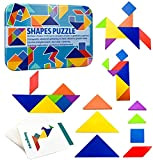 Tangrams - Puzzle in legno a forma geometrica, Tangrams per bambini Montessori, per bambine e ragazzi a partire dai 3 ...