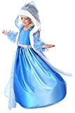 Tante Tina Costume da Regina del Ghiaccio - Costume da Principessa delle Nevi in Un Set da 3 Pezzi, con ...