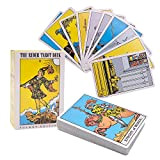 Tarocchi Rider Waite, 78 Pezzi Carte Tarocchi Vintage Tarot Deck, Tarot Cards Con Scatola Bianca Tarocchi per Principianti, Carta Da ...