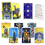 Tarocchi Smith Waite, 78 Carte Tarocchi Vintage Tarot Deck, Tarot Cards con Manuale Cartaceo Tarocchi per Principianti, Carta Da Gioco ...