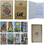 Tarot Cards - 78 pezzi/set - Original Smith-Waite Rider Centennial Deck con 100 pagine guida libro - Pamela Colman Principiante ...