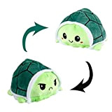 Tartaruga Reversibile, XiYee Doppia Faccia Peluche di Tartaruga Con 2 Emozioni, Flip Peluche Giocattolo Regalo per Bambini Neonati (Verde)
