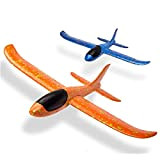 TATAFUN Aeromodello Aliante per Bambini, 2 Pezzi Aliante Velivoli Aliante Manuale All'aperto Lancio Aliante Giocattolo per Bambini