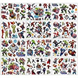 Tatuaggio Bambini per Marvel Avengers, 12 Fogli Tatuaggi Temporanei Set 200+ design.per Ragazze Ragazzi Tatuaggi Adesivi Impermeabili per Regali di ...