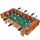 Tavolo da biliardino, mini tavolo da gioco portatile in legno con biliardino/set da gioco per calcio/calcetto per giochi ricreativi di ...