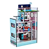Teamson Kids 'Barcelona' Casa delle Bambole Blu Y Mobili per Bambini TD-13111D