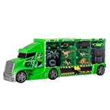 Teamsterz - Trasportatore di Dinosauri, Grande Camion con Dinosauri con Auto e Figure di Dinosauro, con Custodia per Il Trasporto ...