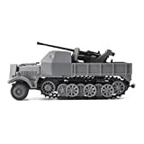 TECKEEN 1:72 Modello di mostra militare di scienza militare di simulazione del veicolo corazzato di mezzo binario grigio di plastica ...