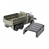 TECKEEN Modello militare di mostra di scienza militare del veicolo del combattente di simulazione del modello del camion di plastica ...