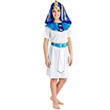 TecTake dressforfun Costume da Bambino- Piccolo Faraone | incl. Imponente Copricapo da Faraone con Elastico e Cintura (5-7 Anni | ...