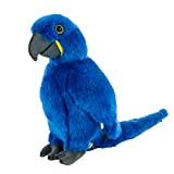 Teddys Rothenburg Peluche pappagallo seduto blu 26 cm