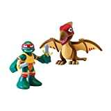 Teenage Mutant Ninja Turtles Pre-Cool Half Shell Heroes Raphael con Pteranodon Figure