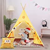 Tenda da gioco Teepee per bambini al Coperto - Design giraffa - Tenda da gioco Teepee in tela pieghevole per ...