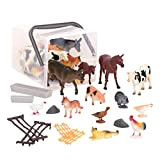 Terra by Battat, AN2802Z Figurine assortite in miniatura di animali da fattoria per bambini dai 3 anni in su (60 ...