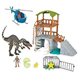 Terra by Battat CF2010Z Jungle Expedition Big Playset - Acrocanthosaurus elettronico ed elicottero con 2 giocattoli a sorpresa per bambini ...