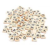Tessere In Legno, Lettere E Numeri Per Puzzle Con Lettere Dellalfabeto Inglese Piastrelle, 100 Pezzi
