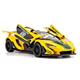 TGRCM-CZ Auto giocattolo modellino, McLaren P1 scala 1:32 in lega giocattolo con suono e luce giocattolo per ragazze e ragazzi ...