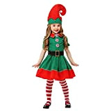 thematys Costume da Elfo Natalizio per Donna, Uomo e Bambino - Perfetto per Natale, Carnevale e Cosplay (140cm, Donne)