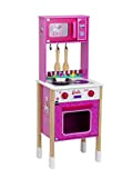 Theo Klein 7319 Cucina Barbie Epic Chef I Cucina in legno con piano cottura, forno e microonde I Include accessori ...