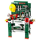 Theo Klein 8485 Banco da lavoro n. 1 Bosch | 150 pezzi | Con attrezzi e molti accessori | Avvitatore ...