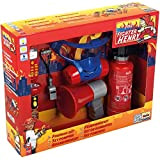 Theo Klein 8950 Set da pompiere Fire Fighter Henry, 7 pezzi | Estintore con funzione spray, megafono, torcia e molto ...