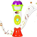 ThinkMax Microfono per Bambini, Voice Change e Registrazione Microfono, Giocattolo educativo per Bambini Early Music (Verde)