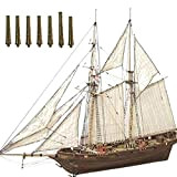 Tianbi Modello di Barca a Vela in Legno Kit Modello di Assemblaggio Nave Fai da Te Barche a Vela in ...