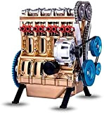 TIANLE 4 Cylinder Car Engine Modello Kit per Adults, 4 Cylinder Model Engine Kit, Desk Engine Toy Adulti Toy Stirling ...