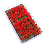 Tiardey Flower Grass Ciuffi Sand Table Set, Terrain Model Kit, Shrub Flower Cluster, Used for Miniature Landscapes, Sand Table Theme ...