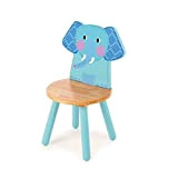 Tidlo - Sedia per bambini con schienale a forma di elefante, 26 cm, in legno