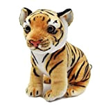 Tigre Peluche Ripiene, 27 cm Kawaii Bambola Giocattolo Realistico Morbido Tiger Peluche Animali di Peluche Cuscino di Peluche Regalo Compleanno ...