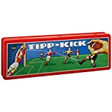 TIPP-KICK Retro 80x47 cm - Il Set Pronto per Giocare con 2X Giocatori, 2X Portieri, 2X Reti in Metallo, 2X ...