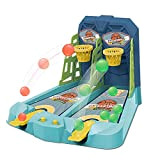 Tiro a basket da tavolo - Interessante set di giochi per desktop arcade | Mini pallacanestro giocattolo gioco interattivo genitore-figlio, ...