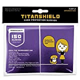 TitanShield (150 maniche/viola piccole dimensioni giapponesi buste per carte da scambio protezione per Yu-Gi-Oh, Cardfight!!