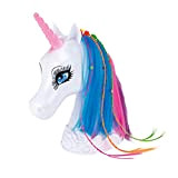 Toi-Toys 05145A - Testa di unicorno per parrucchiere, colorata, con accessori per parrucchiere