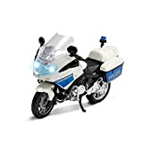 Toi-Toys Moto giocattolo della polizia – moto con luce e suono – veicolo della polizia scala 1:20 – moto della ...