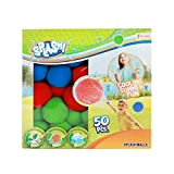 Toi-Toys Splash bombe d'acqua riutilizzabili per battaglia d'acqua, ecologiche, set di palline d'acqua, palla morbida, diametro 4,5 cm, 50 pezzi