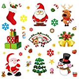 Tomaibaby Natale Decorazioni per Finestre Fiocchi di Neve Decorazioni per Finestre Adesivi per Decalcomanie Ornamenti per Feste a Tema Natalizio