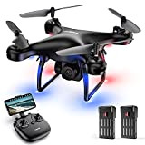 Tomzon D28 1080P HD Drone con Telecamera per Principianti, Drone WiFi FPV 2.4G, Drone con Un Clic Decollo/ Atterraggio, Flips ...