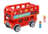 Tooky Toy Bus londonien Rouge en Bois Anglais Grande Autobus londinese Rosso in Legno, Colore, TL152