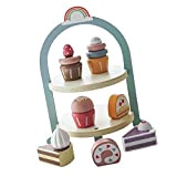 TOOYFUL Set da Gioco per Dessert in Legno con Alzata per Torte Montessori Cupcake Set per Bambini dai 3 4 ...