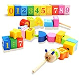 Top Bright - Giocattoli per bambini da 2 anni, per bambine, con lacci in legno, per bambini, giocattoli Montessori per ...