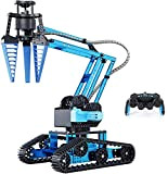 Top Race Braccio Robotico RC Telecomandato, Kit di Costruzione per Braccio Robotico in Lega di Metallo, Braccio Scavatore Robot Rimuovibile ...