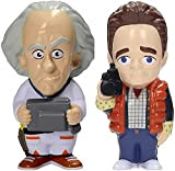 Torna al futuro - Marty McFly & Doc - Set di 2 bambole da 15 cm, colore: Marrone