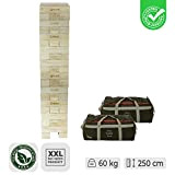 Torre a dondolo gigante XXXL in legno duro – Top qualità – Torre impilabile – fino a 250 cm – ...
