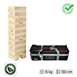 Torre oscillante XL gioco in legno eco – 15 kg – torre impilabile di alta qualità (legno di pino fino ...