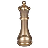 Torre scacchi decorativa oro in poliresina h. 25,5 cm, Chess